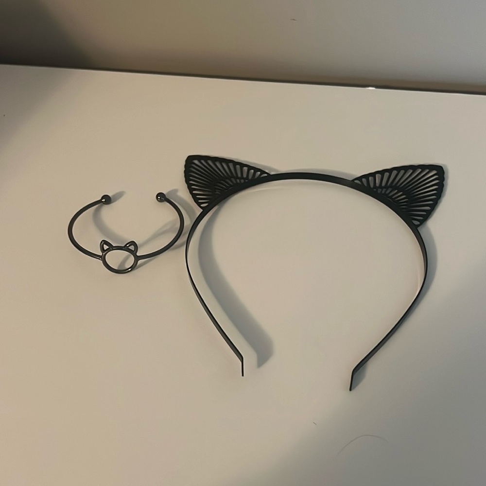 Cat Bracelet and Cat Ears Headband
